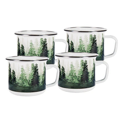 Forest Glen Grande Mugs - Set of 4-Mug-Nautical Decor and Gifts
