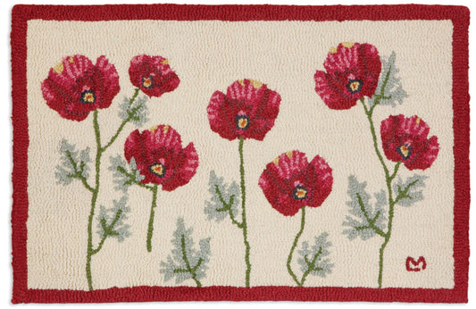 Poppy Profusion Accent Rug-2x3 Rug-Nautical Decor and Gifts