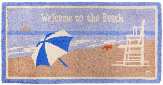 Welcome to the Beach-2x4 Rug-Nautical Decor and Gifts