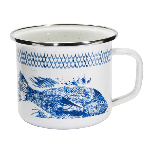 Fish Camp Grande Mugs - Set of 4-Mug-Nautical Decor and Gifts