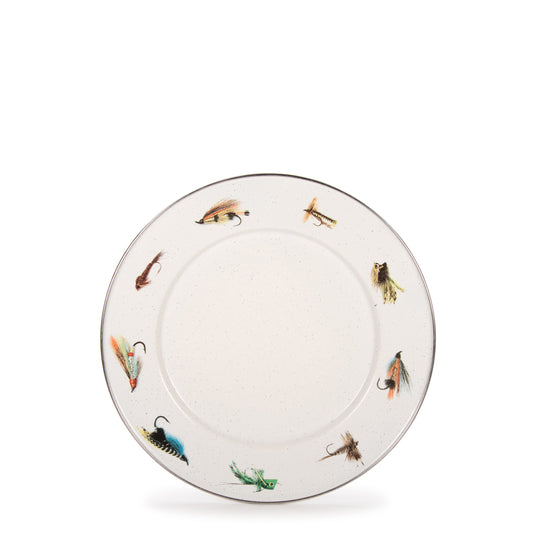 Fishing Fly Sandwich Plates - Set of 4-Plate-Nautical Decor and Gifts