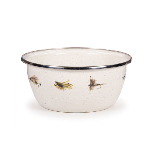 Fishing Fly Salad Bowls - Set of 4-Bowl-Nautical Decor and Gifts