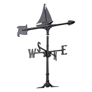 Sailboat Accent Weathervane-Weathervane-Nautical Decor and Gifts