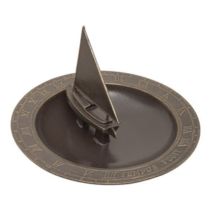 Sailboat Sundial Birdbath-Nautical Clocks-Nautical Decor and Gifts