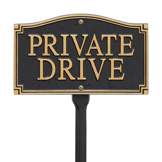 Private Drive Statement Plaque – Wall/Lawn-Nautical Decor and Gifts