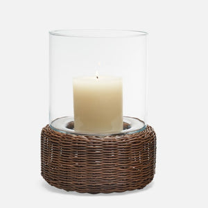 Amity Faux Rattan Hurricanes-Nautical Decor and Gifts