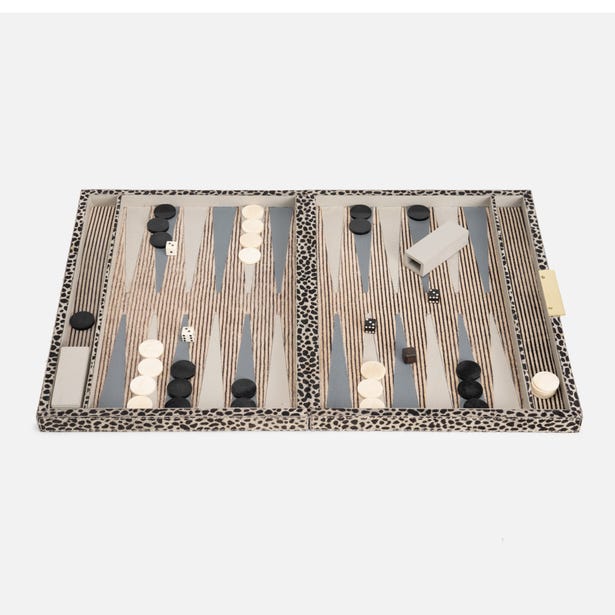 Bailey Backgammon Game Set-Nautical Decor and Gifts