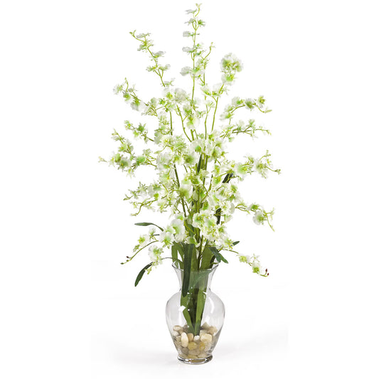 Dancing Lady Liquid Illusion Silk Flower Arrangement-Faux Plant-Nautical Decor and Gifts
