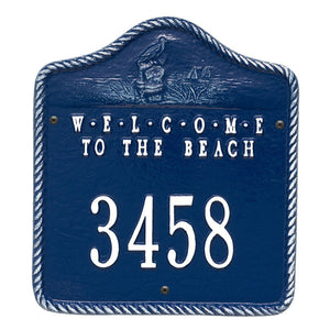 Welcome To The Beach Plaque-Nautical Decor and Gifts