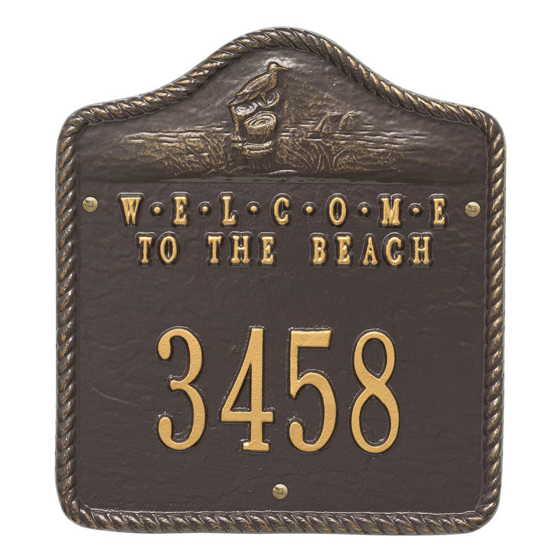 Welcome To The Beach Plaque-Nautical Decor and Gifts