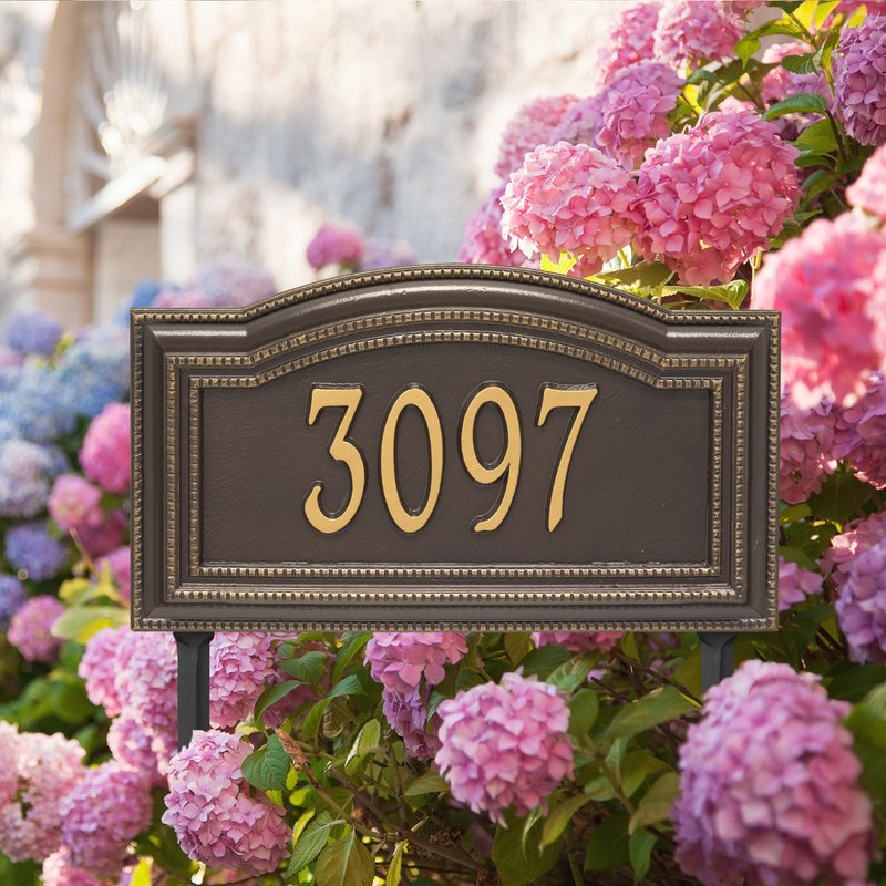 Personalized Arbor Yard/Wall Address Plaque-Nautical Decor and Gifts