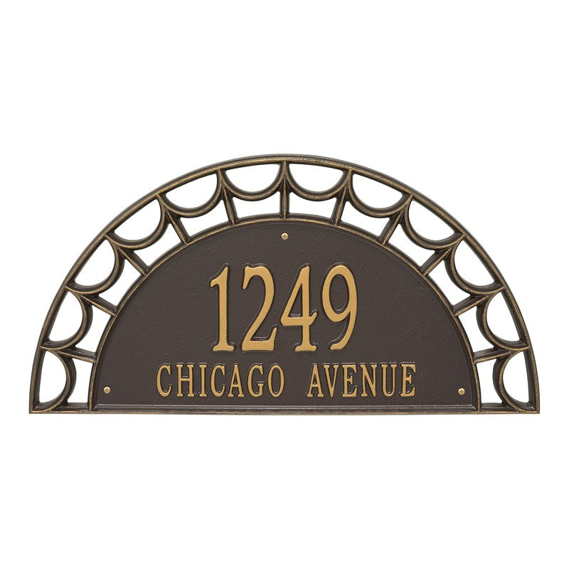 Personalized Federal Lawn/Wall Address Plaque-Nautical Decor and Gifts