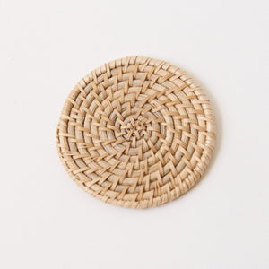 Woven Rattan Coasters, Set of 2-Nautical Decor and Gifts