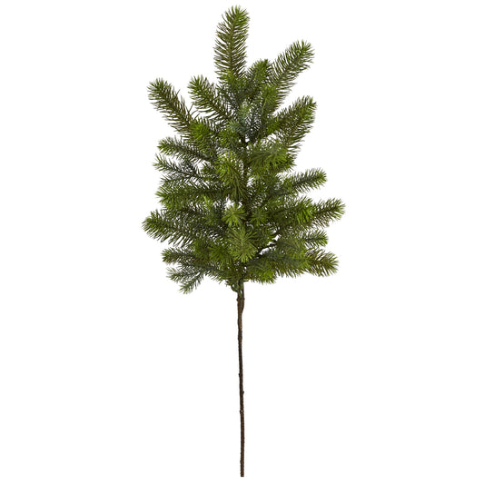 36” Pine Faux Evergreen Stem (Set of 4)-Faux Plant-Nautical Decor and Gifts
