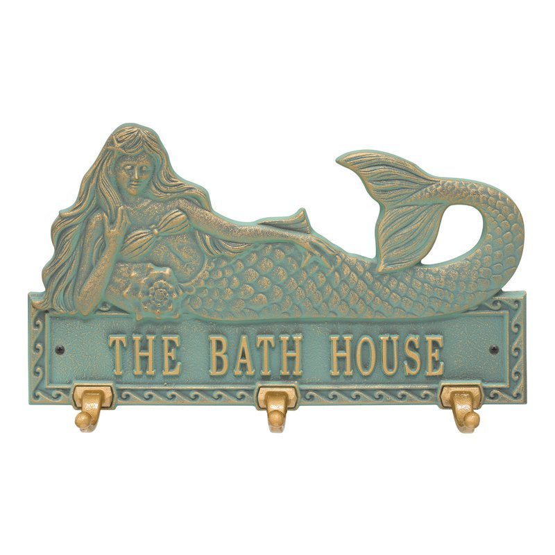 Personalized Mermaid Hook Plaque-Nautical Decor and Gifts
