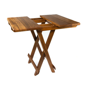 Teak Solid Top Fold-Away Table-Furniture-Nautical Decor and Gifts