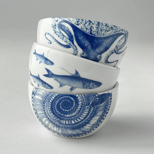 Octopus Snack Bowl - Set of 4-Nautical Decor and Gifts