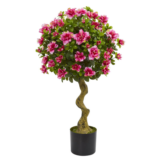 3’ Azalea Artificial Topiary Tree-Faux Plant-Nautical Decor and Gifts