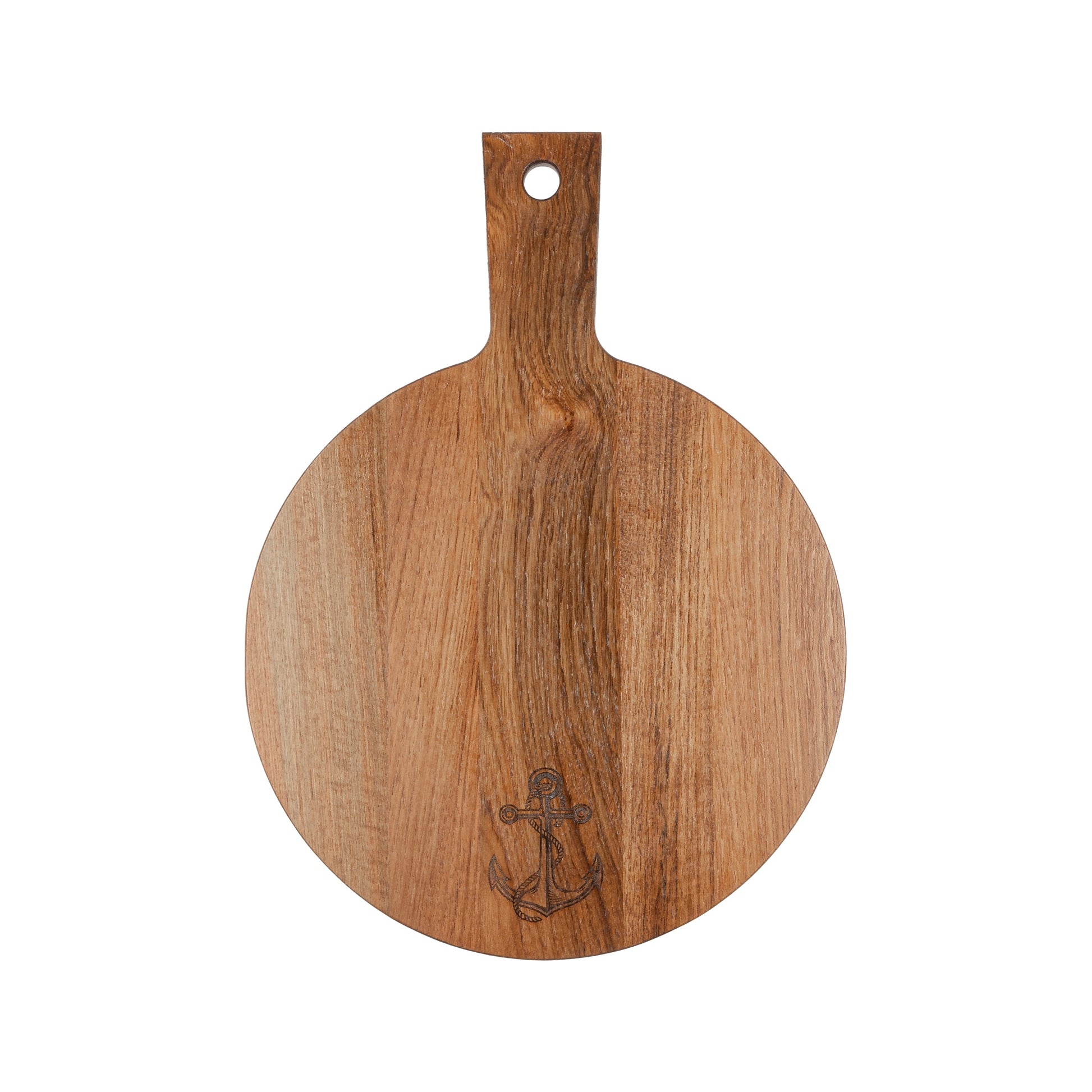 Teak Round Serving Board-Serving Board-Nautical Decor and Gifts