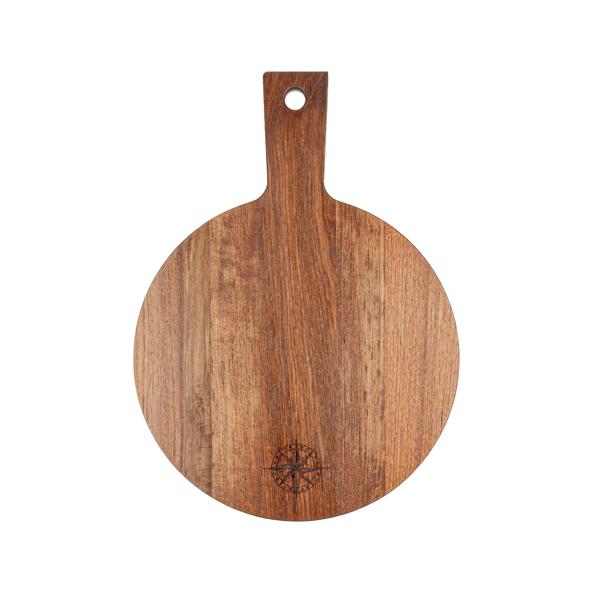 Teak Round Serving Board-Serving Board-Nautical Decor and Gifts