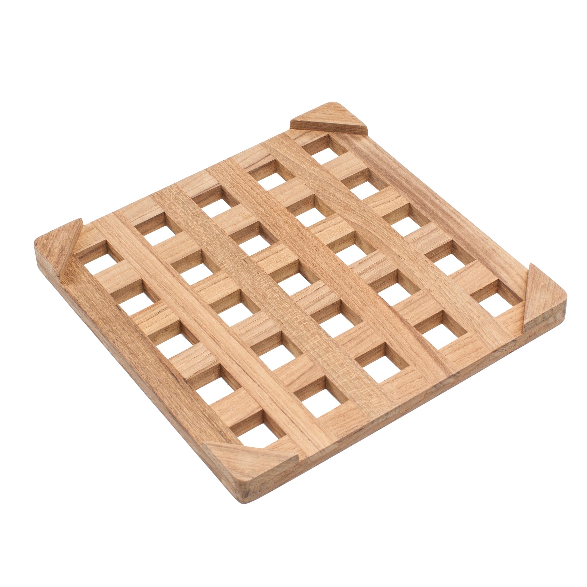 Teak Square Trivet-Trivet-Nautical Decor and Gifts