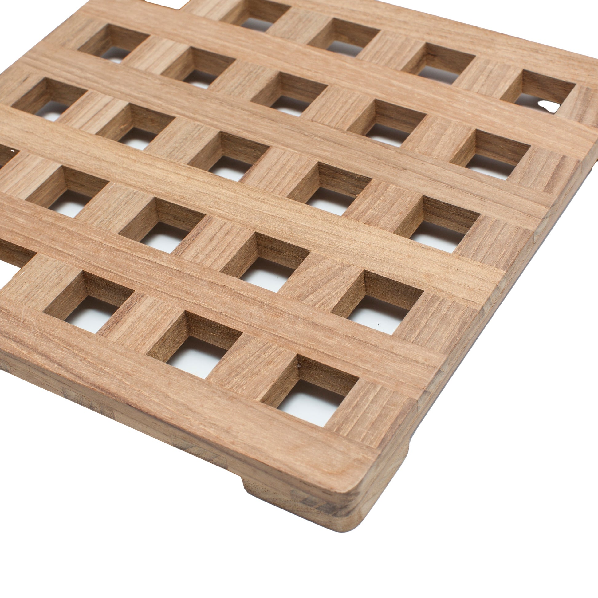 Teak Square Trivet-Trivet-Nautical Decor and Gifts