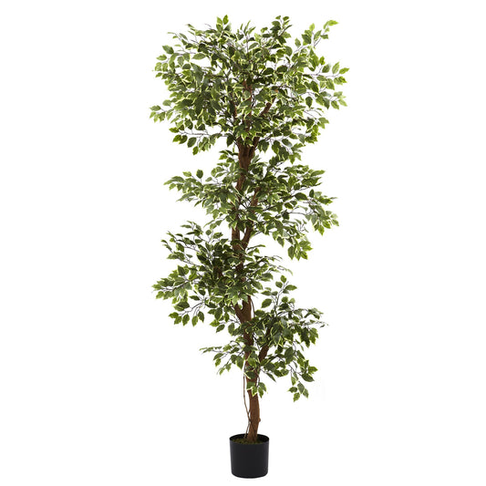Variegated Ficus Artificial Tree-Faux Plant-Nautical Decor and Gifts