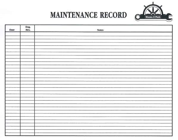 Maintenance Log Book-Nautical Decor and Gifts