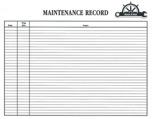Maintenance Log Book-Nautical Decor and Gifts