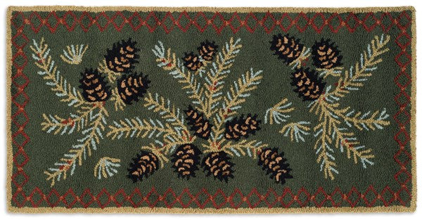 Diamond Pinecone Rug-2x4 Rug-Nautical Decor and Gifts