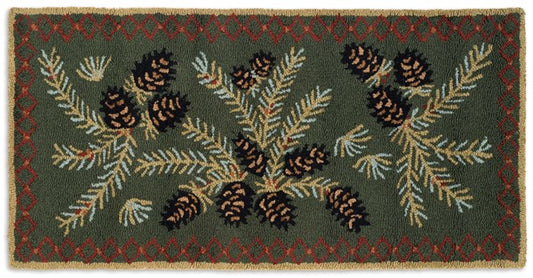 Diamond Pinecone Rug-2x4 Rug-Nautical Decor and Gifts