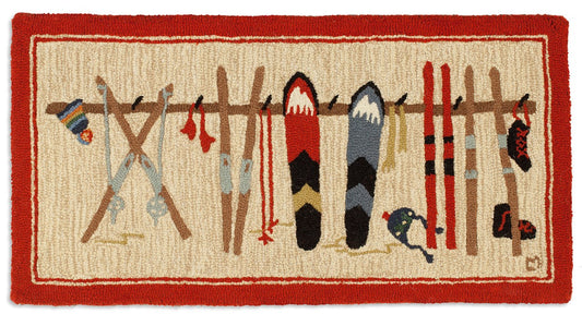 Ski Rack Rug-2x4 Rug-Nautical Decor and Gifts