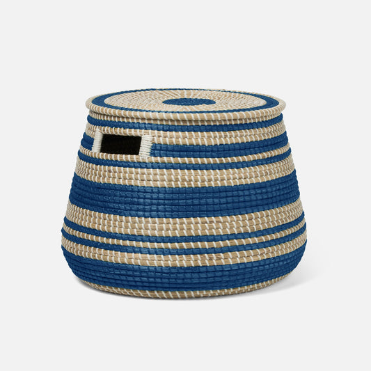 Arley Basket With Lid-Nautical Decor and Gifts