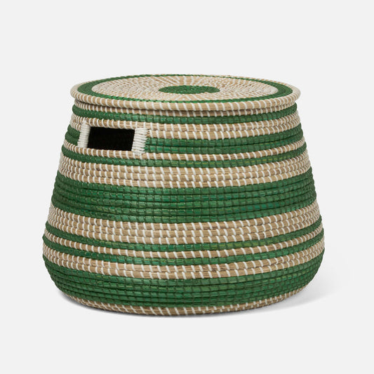 Arley Basket With Lid-Nautical Decor and Gifts