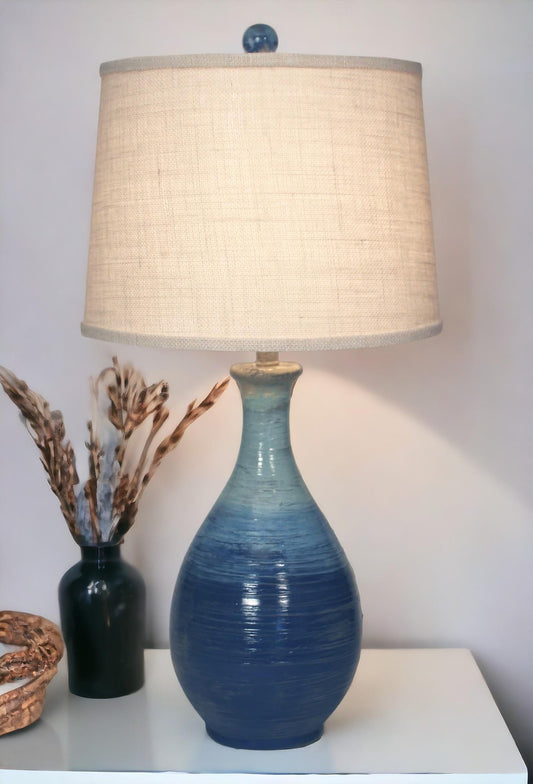 Bahama Ridged Tear Drop Lamp-Lamp-Nautical Decor and Gifts