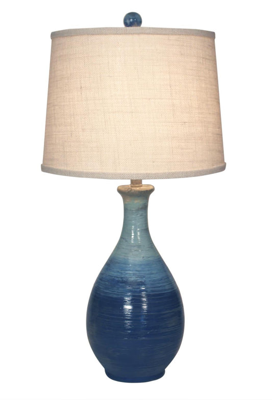 Bahama Ridged Tear Drop Lamp-Lamp-Nautical Decor and Gifts
