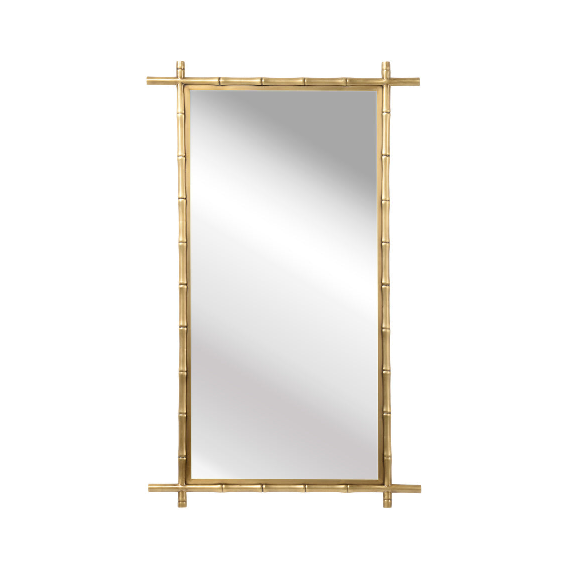 Bamboo Brass Mirror-Nautical Decor and Gifts