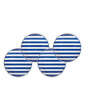 Beach Towel Appetizer Plates - Set of 4-Nautical Decor and Gifts