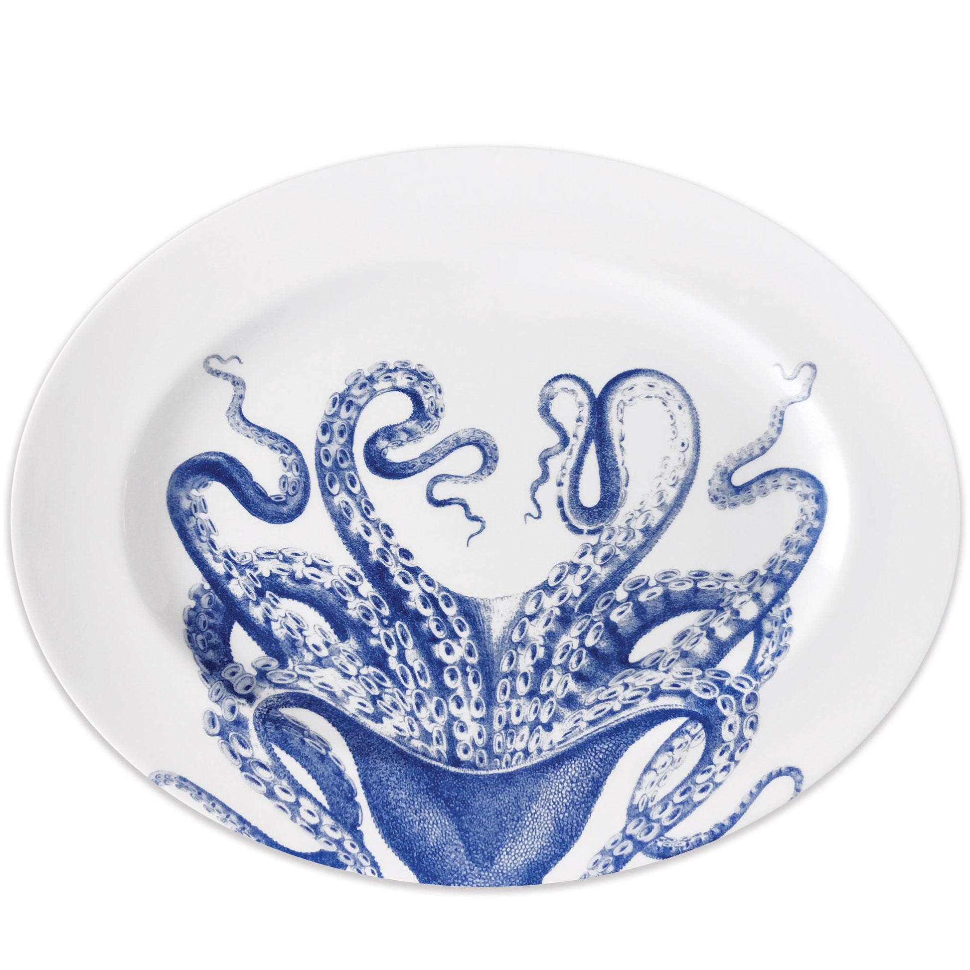 Octopus Large Oval Platter-Nautical Decor and Gifts