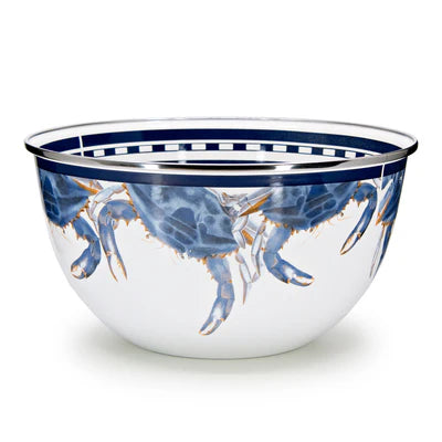 Blue Crab Large Salad Bowl-Serveware-Nautical Decor and Gifts