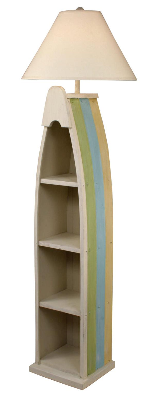 Multi Cottage Stripe Boat Floor Lamp-Lamp-Nautical Decor and Gifts