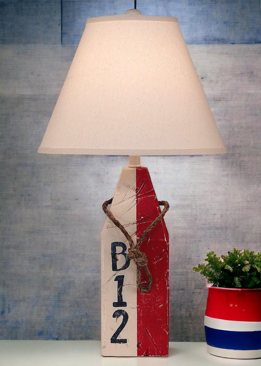 Primary Rectangle Buoy Table Lamp-Lamp-Nautical Decor and Gifts