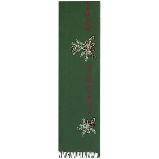 Diamond Pine Embroidered Throw Blanket-Throw Blanket-Nautical Decor and Gifts