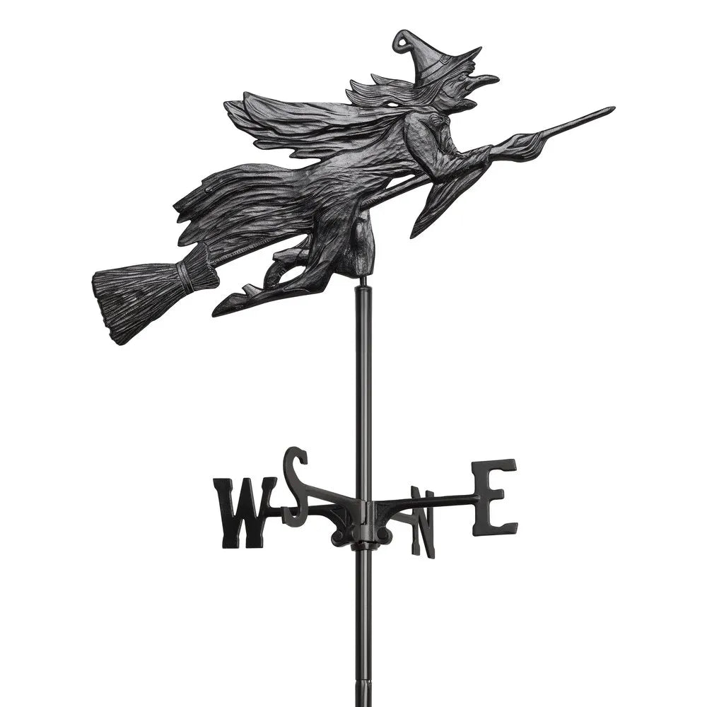 Flying Witch Garden Weathervane-Weathervane-Nautical Decor and Gifts