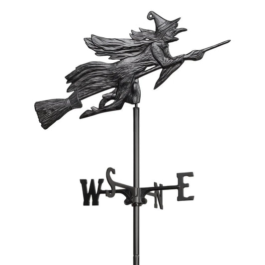 Flying Witch Garden Weathervane-Weathervane-Nautical Decor and Gifts
