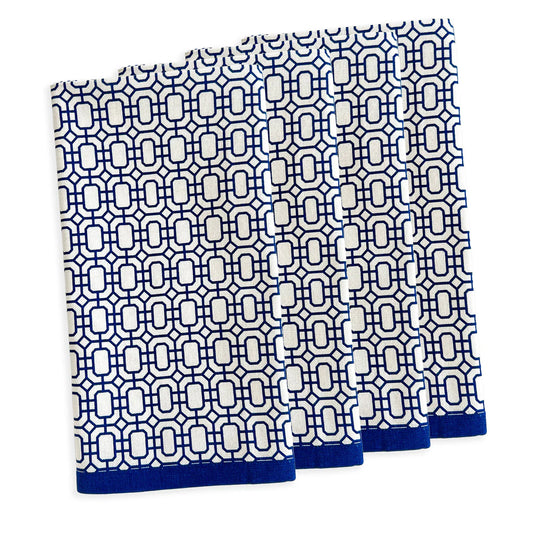 Newport Garden Gate Dinner Napkins, Set of 4-Nautical Decor and Gifts