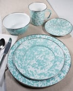 Sea Glass Swirl Sandwich Plates - Set of 4-Plate-Nautical Decor and Gifts