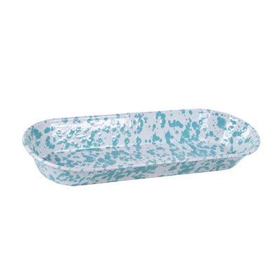 Sea Glass Swirl Oval Basket-Tray-Nautical Decor and Gifts