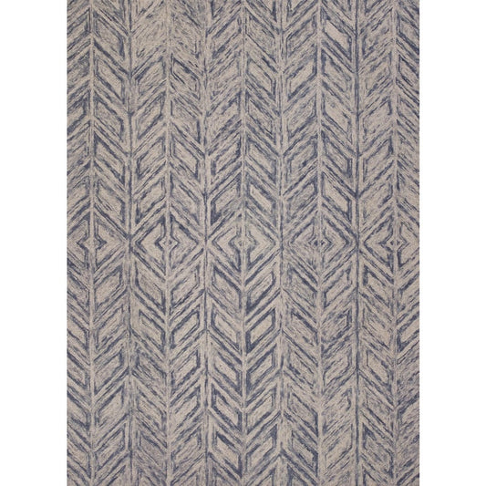 Gramercy Blue Heather Herringbone Area Rug-Rugs-Nautical Decor and Gifts