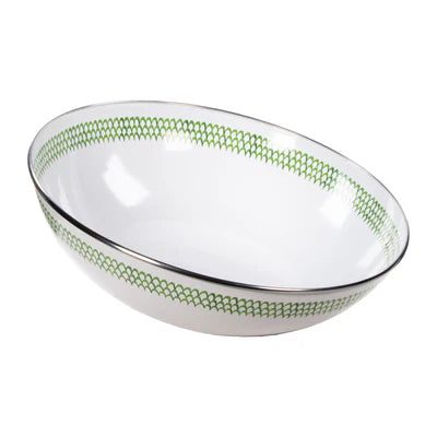 Green Scallop Catering Bowl-Serveware-Nautical Decor and Gifts